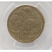 AUSTRALIA 2000 . ONE 1 DOLLAR COIN . ERROR . MULE . STRUCK ON TEN 10 CENTS